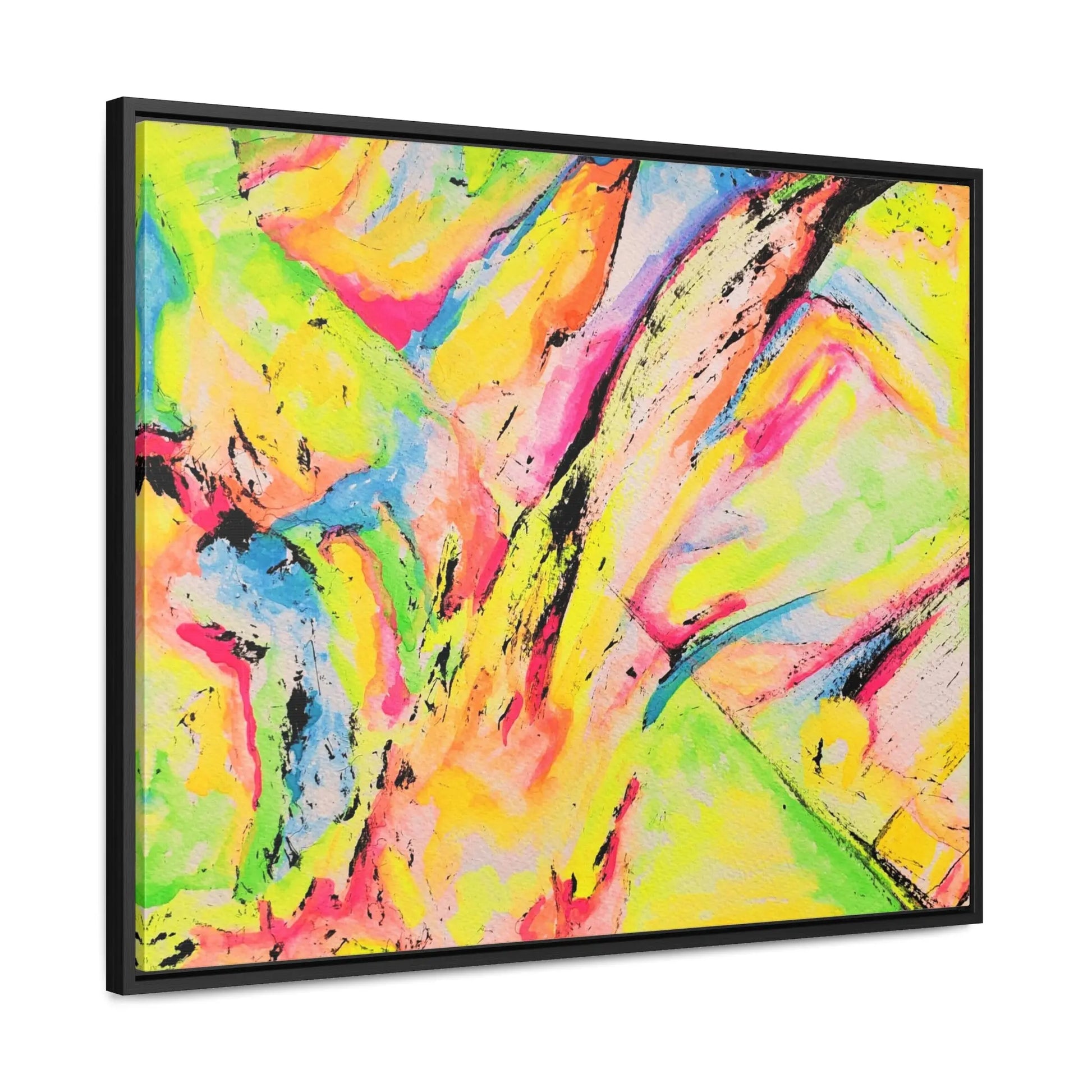 Neon Fire Gallery Canvas Wraps, Horizontal Frame