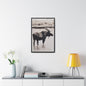 Yellowstone Bull Moose Gallery Canvas Wraps Vertical Frame 20″ x 30″ Premium Gallery Wraps (1.25″) Black
