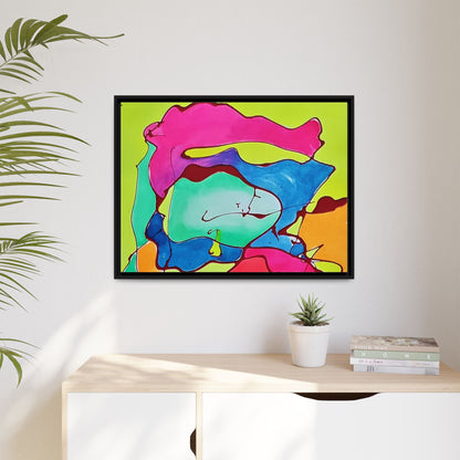 Kool Kid Matte Canvas Framed - Kia Day Design