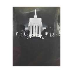 Golden Gate International Exposition Night Satin Canvas Stretched