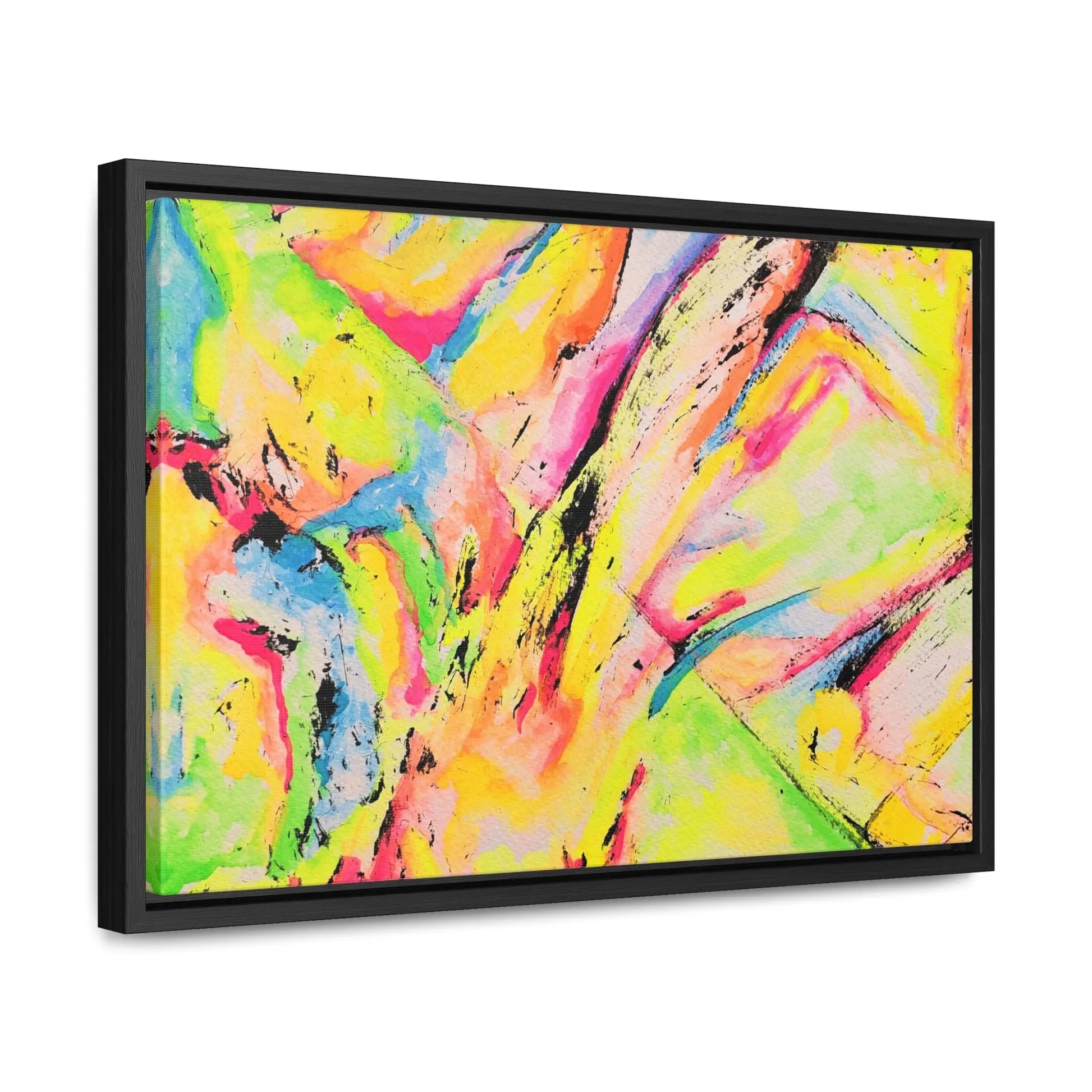 Neon Fire Gallery Canvas Wraps, Horizontal Frame