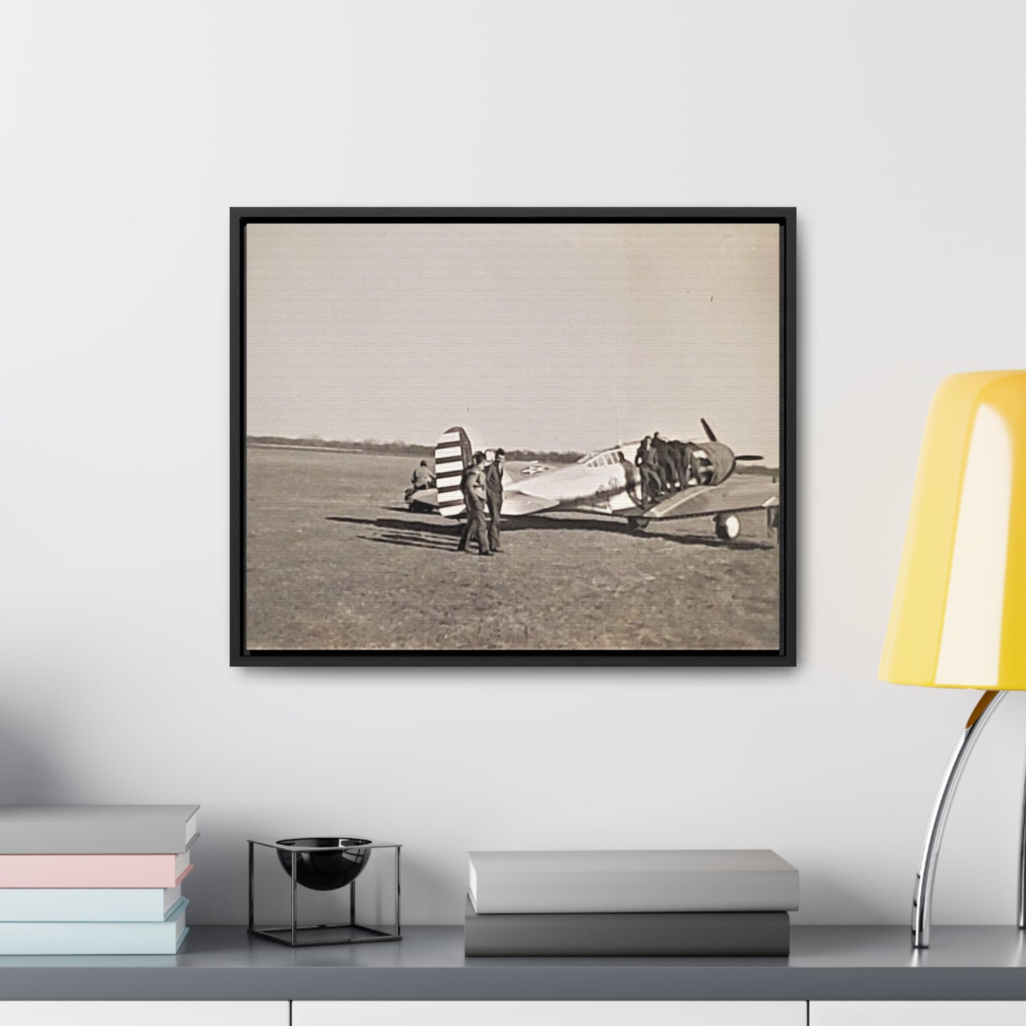 Army Pursuit Plane Ames Airport 1939 Gallery Canvas Wraps, Horizontal Frame