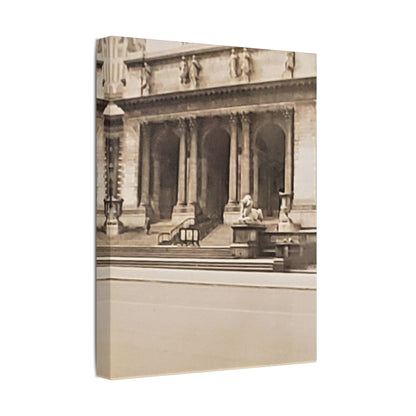 New York Public Library Satin Canvas Stretched