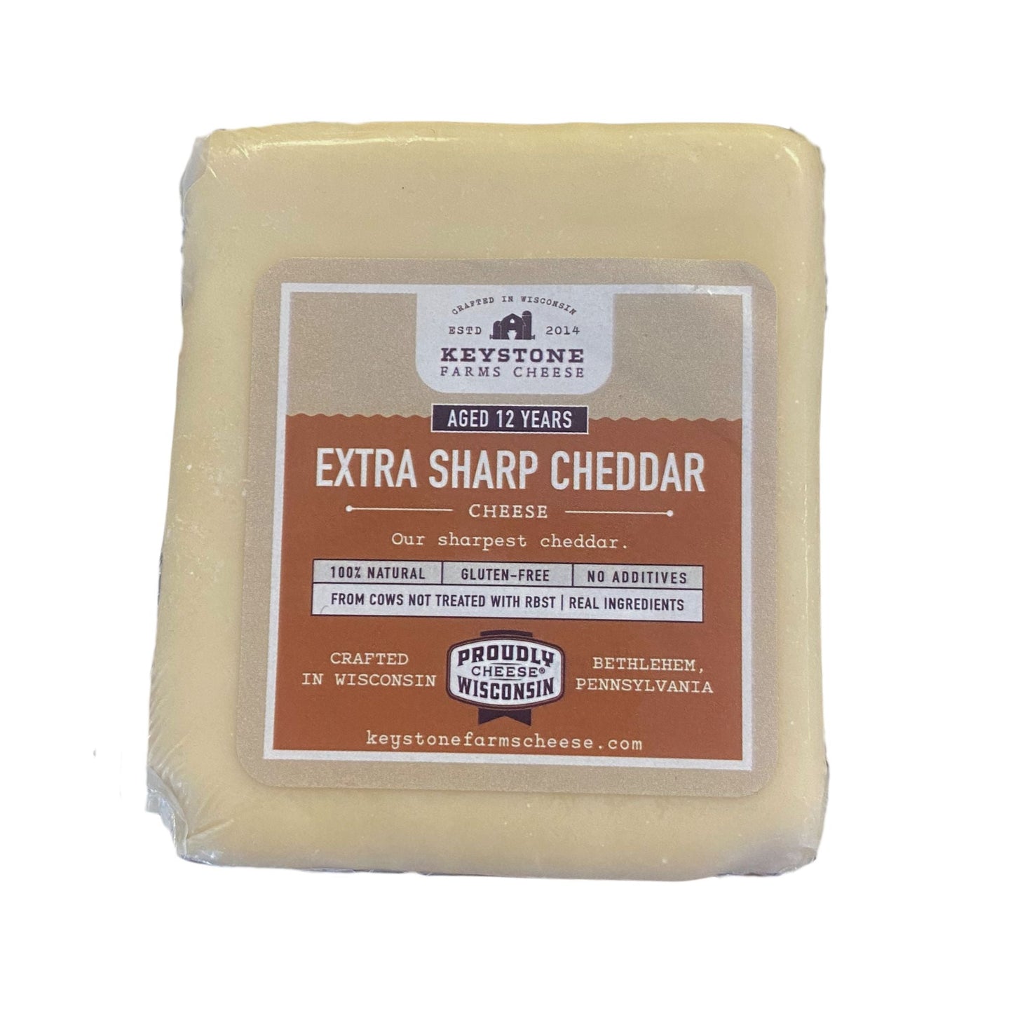 12 Year Aged Cheddar- Keystone Cheese- {{Product type}}