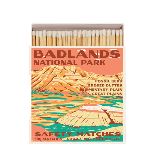 Badlands Vintage National Park Cabin Matches - - matches