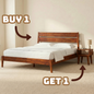 Callisto Solid Wood Bed Frame - Buy 1 Get 1 WaInut - Bed Frame