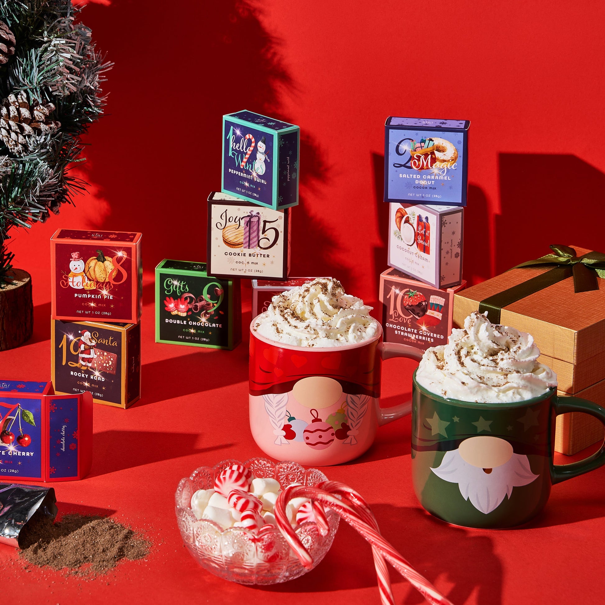 12 Days of Christmas Hot Chocolate, Giftable Food Set - - food