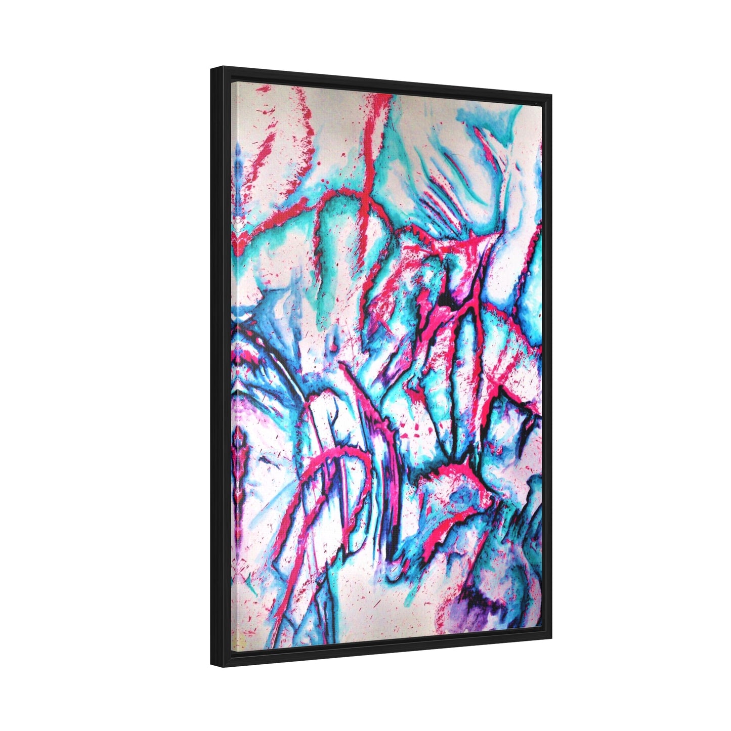 Pink Jellyfish Gallery Canvas Wraps, Vertical Frame