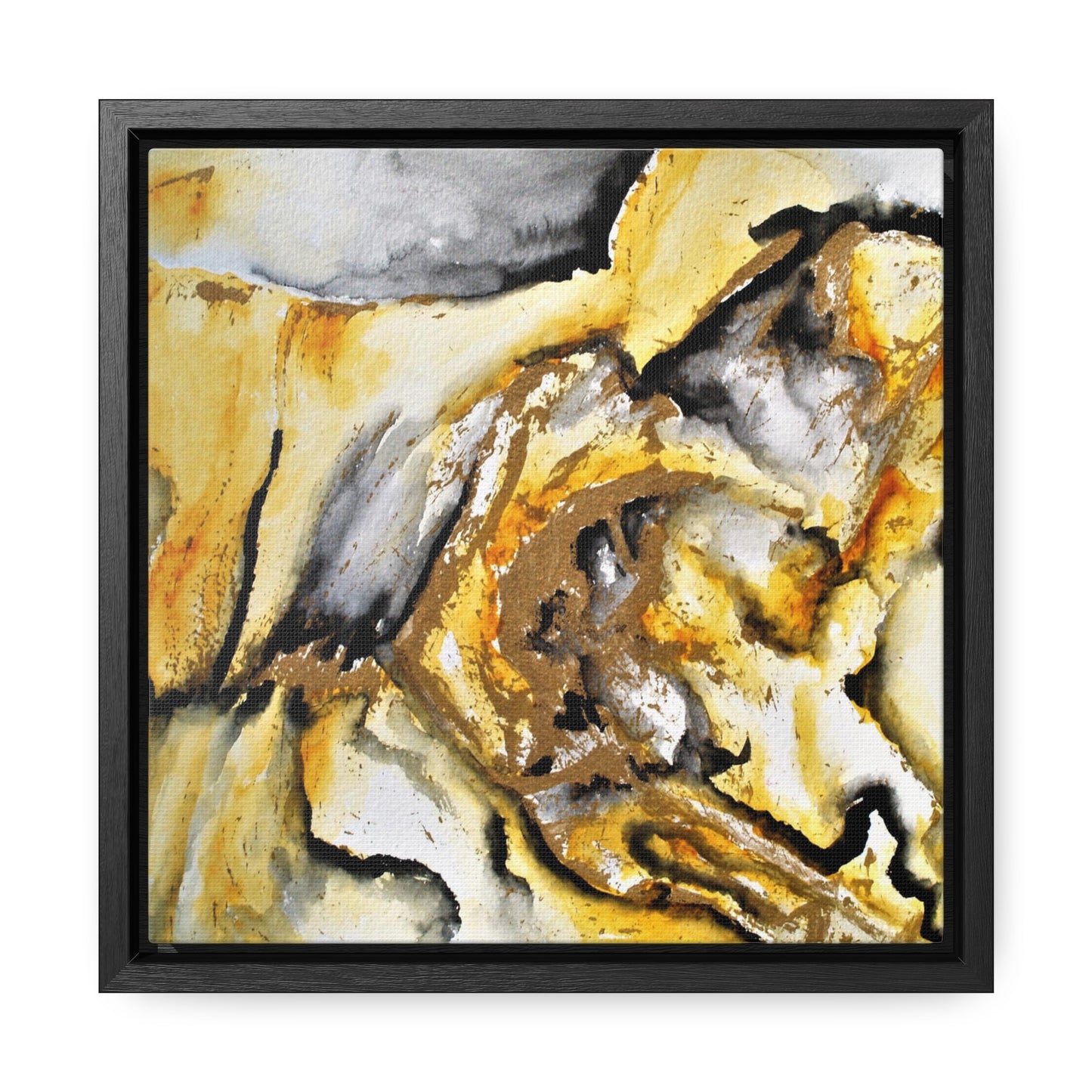 Tiger Stripe Gallery Canvas Wraps, Square Frame