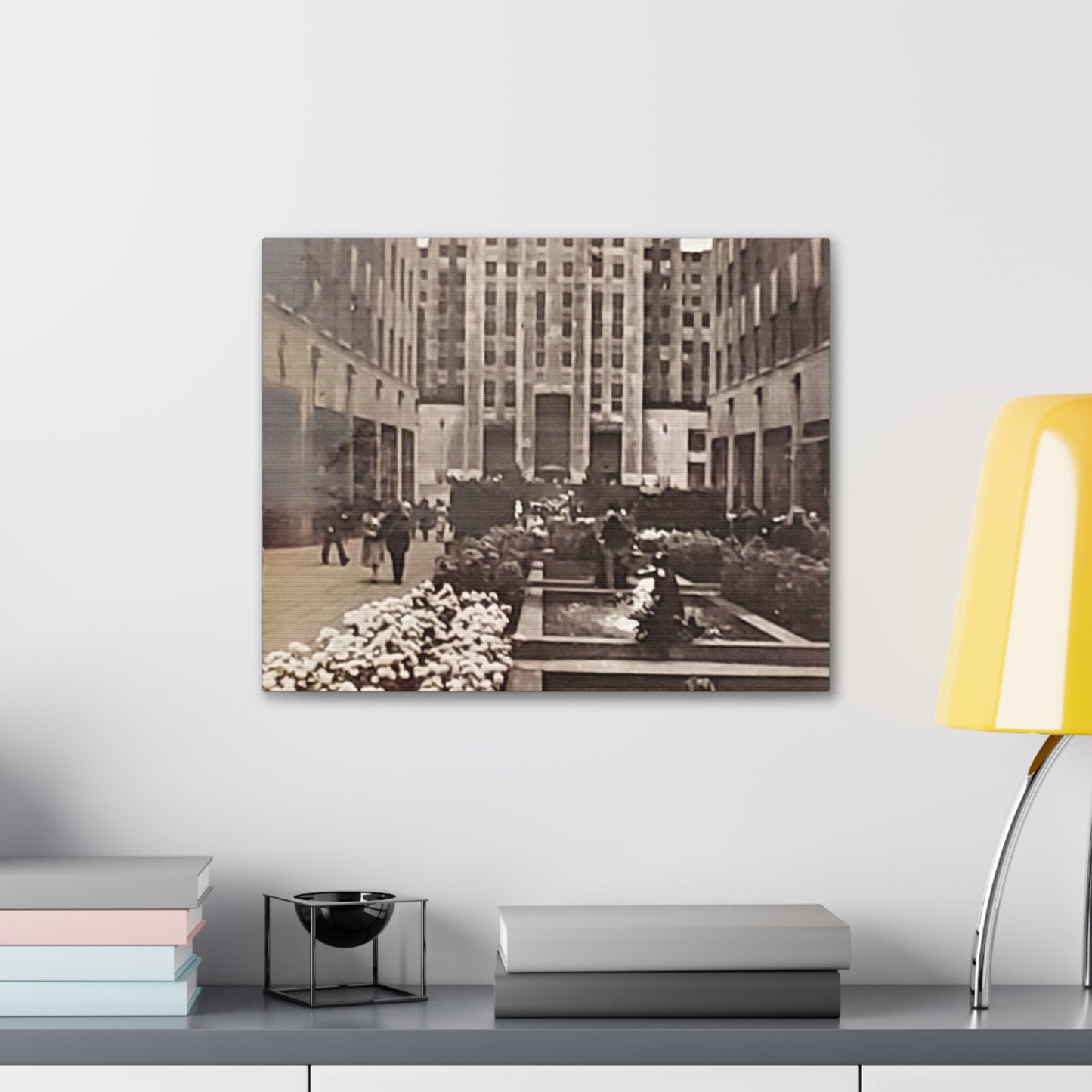 Rockefeller Plaza Canvas Gallery Wraps