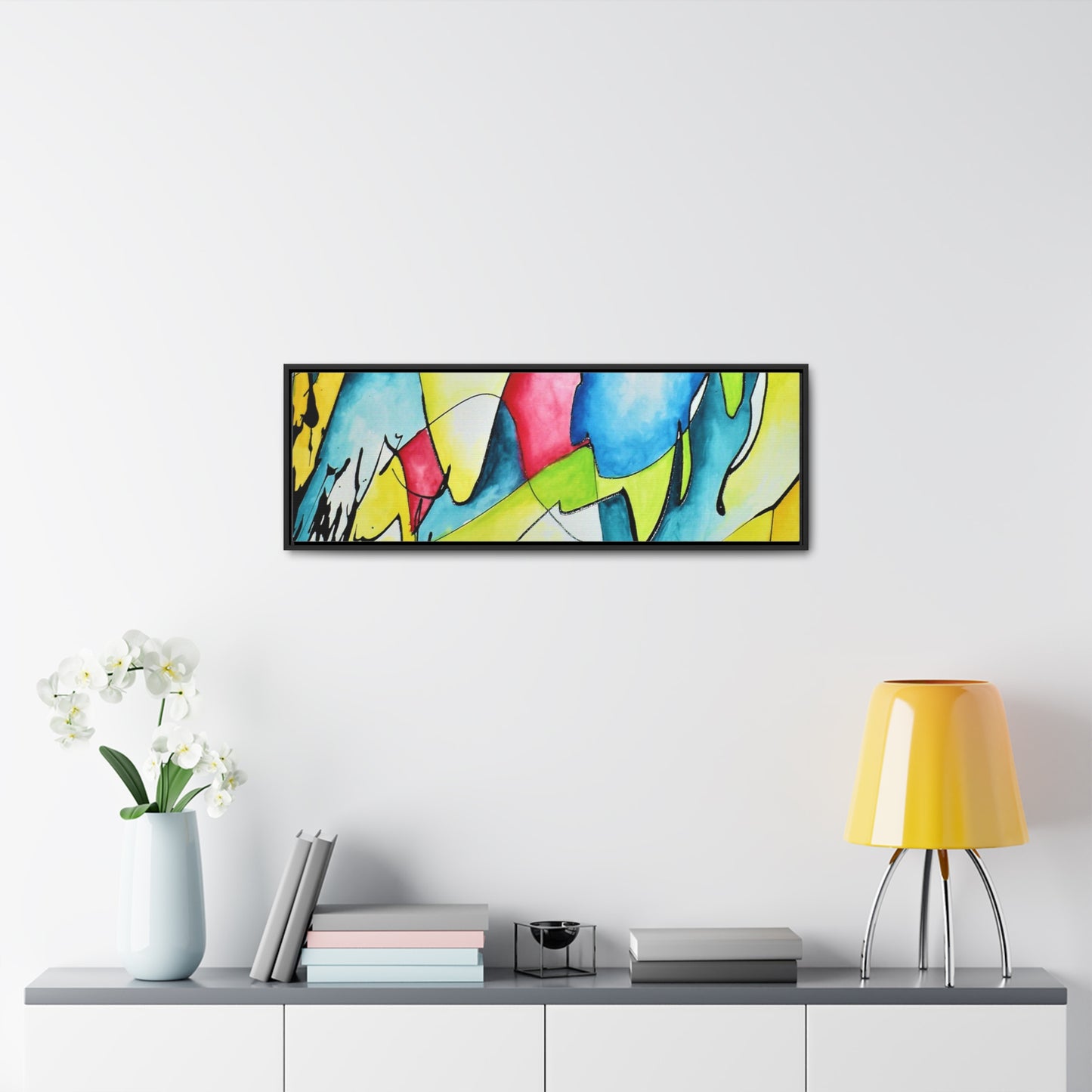 Blue Flame Gallery Canvas Wraps, Horizontal Frame