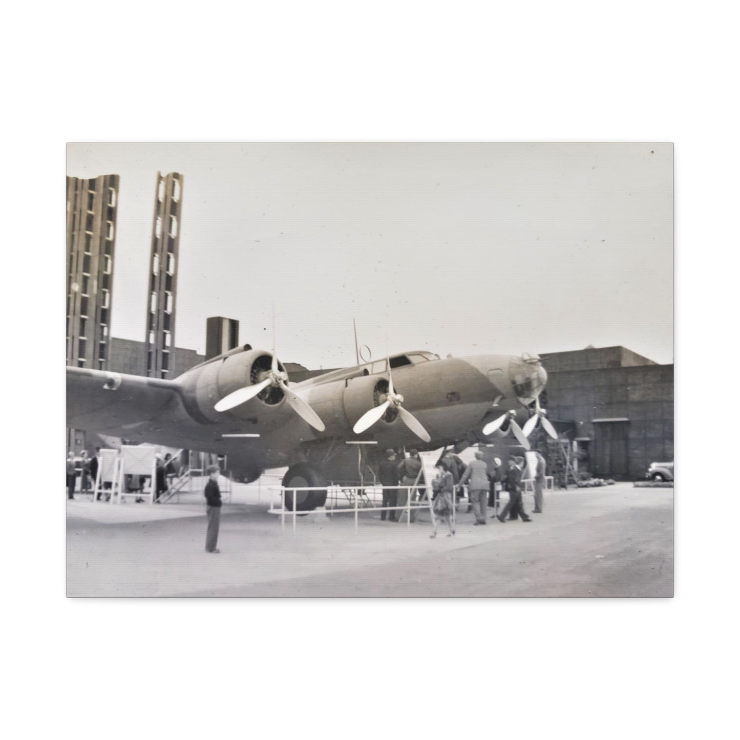 Boeing B-17 Bomber Stretched Canvas