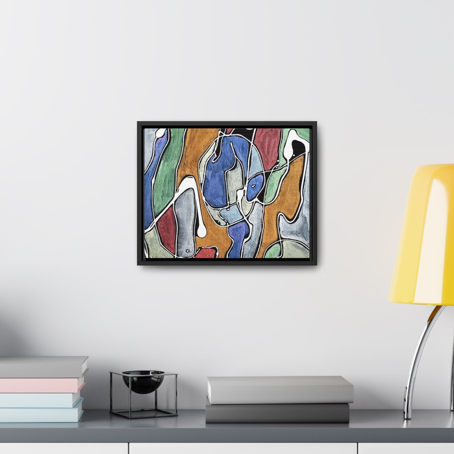 Blue Girl Gallery Canvas Wraps, Horizontal Frame