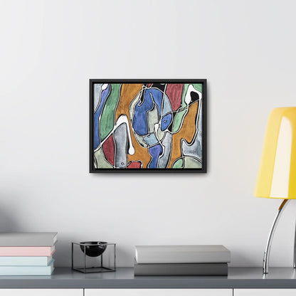 Blue Girl Gallery Canvas Wraps Horizontal Frame