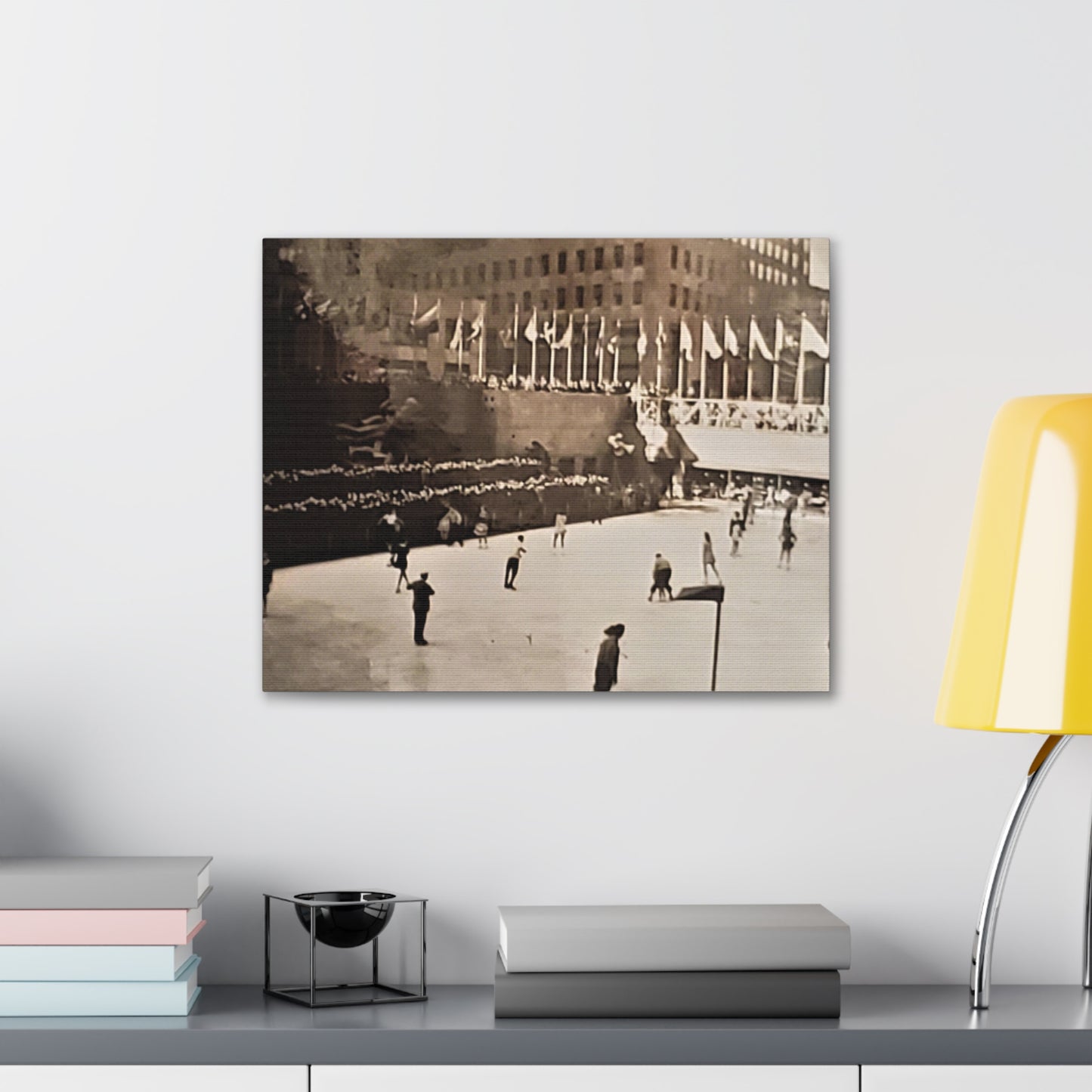 Rockefeller Plaza Easter 1945 Canvas Gallery Wraps