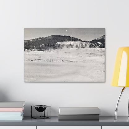 Mammoth Hot Springs Yellowstone Canvas Gallery Wraps 24″ x 16″ 1.25"
