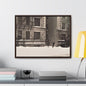 430 W 119th St New York Gallery Canvas Wraps Horizontal Frame 24″ x 18″ white black Premium Gallery Wraps (1.25″)