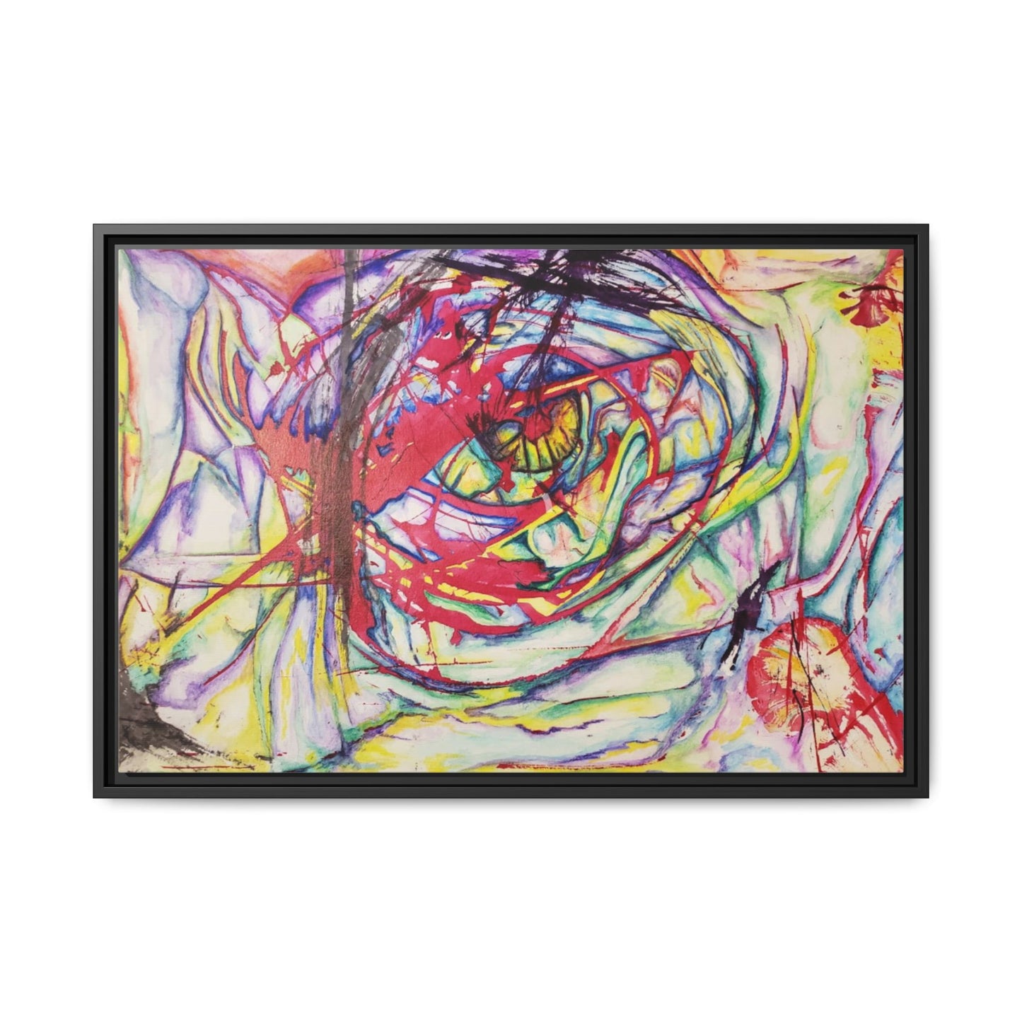 The Eye Framed Art Print - Kia Day Design