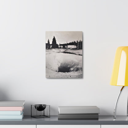 Morning Glory Pool Yellowstone Stretched Canvas 1.5" 11″ x 14″