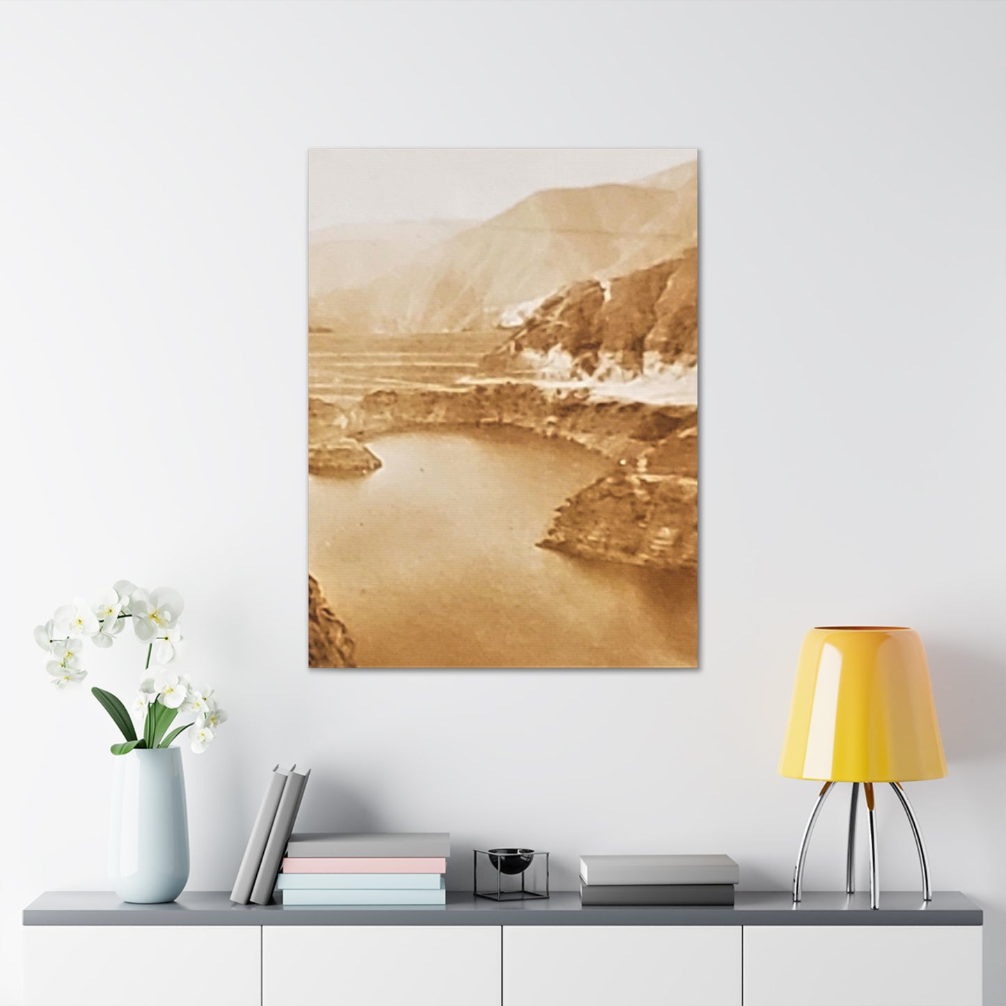 San Gabriel Dirt Fill Dam #1 Canvas Gallery Wraps