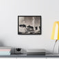 Norris Geyser Yellowstone Gallery Canvas Wraps Horizontal Frame 14″ x 11″ Black 1.25"