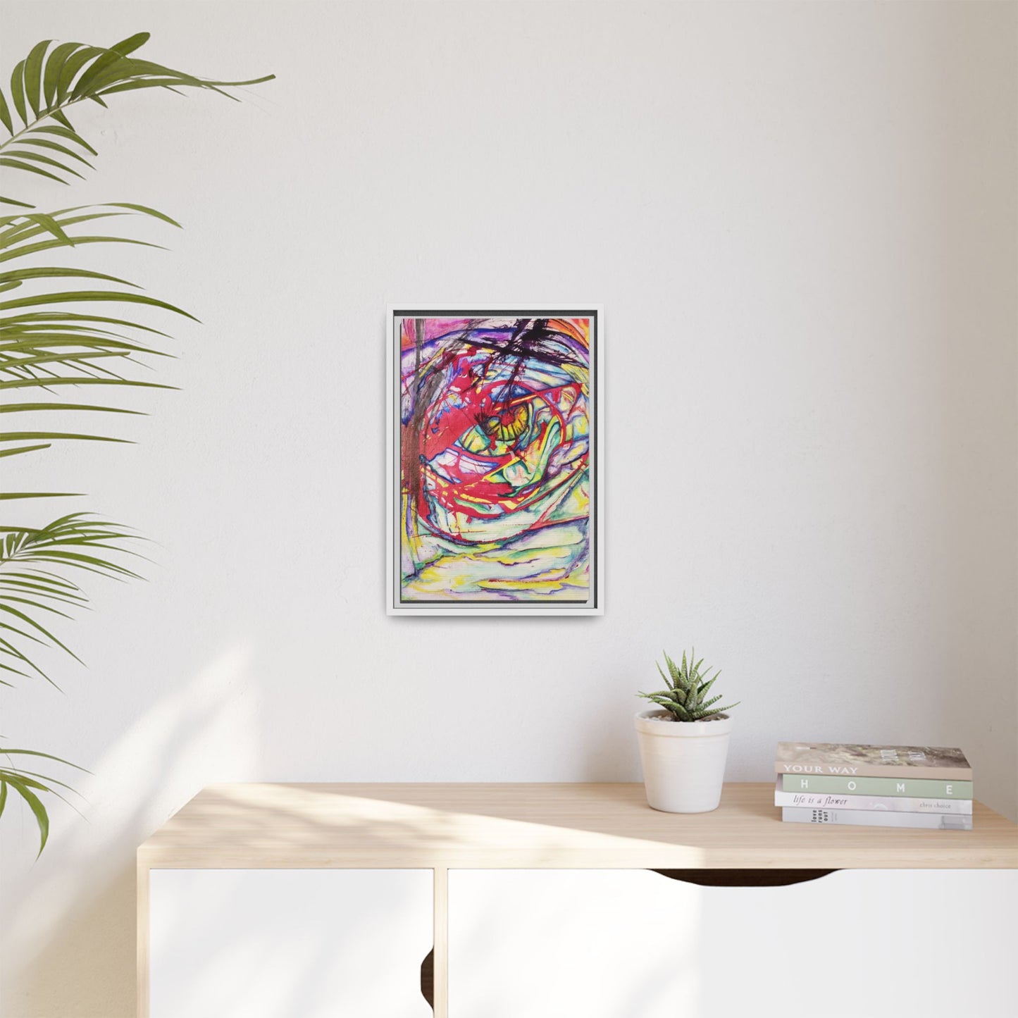 The Eye Framed Art Print - Kia Day Design