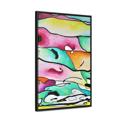 Shredded Paper Gallery Canvas Wraps, Vertical Frame