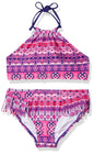 Kanu Surf Girls Halter Bikini UPF 50+ Mahina Pink - Mahina Pink 10 - swimwear