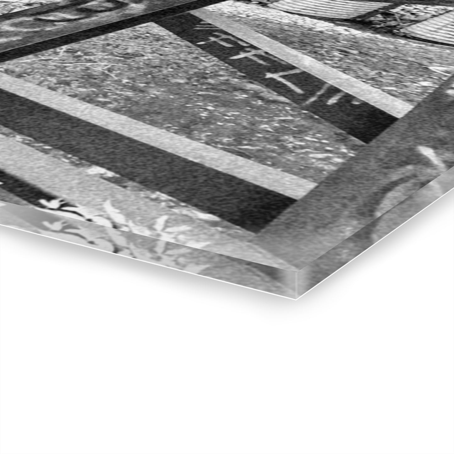 Black & White Urban Graffiti Acrylic Print — Industrial Alley Wall Art French Cleat - - Home Decor