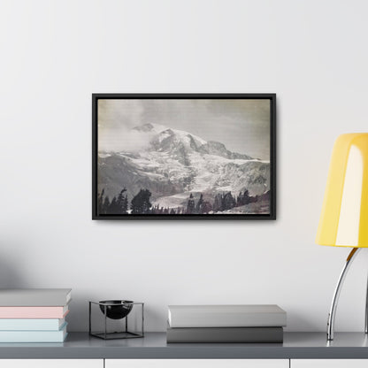 Mount Rainier Gallery Canvas Wraps Horizontal Frame 18″ x 12″ Black Premium Gallery Wraps (1.25″)