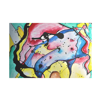 3rd Eye Sundae Satin Canvas Stretched - Kia Day Design