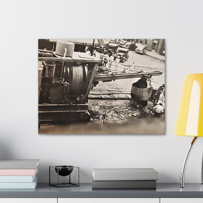 Concrete Worker Canvas Gallery Wraps 24″ x 18″ 1.25"