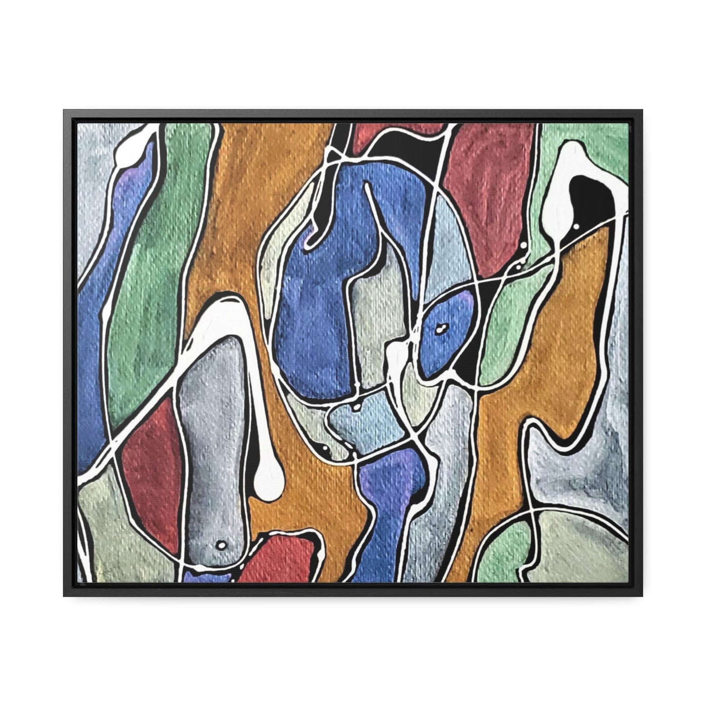 Blue Girl Gallery Canvas Wraps, Horizontal Frame