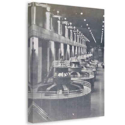 Boulder Dam Powerhouse Stretched Canvas