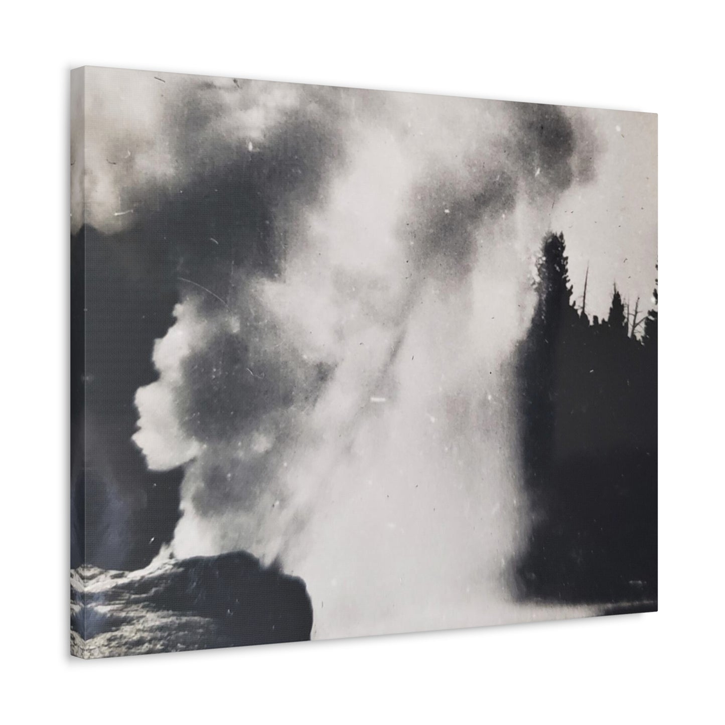 Riverside Geyser Yellowstone Stretched Canvas