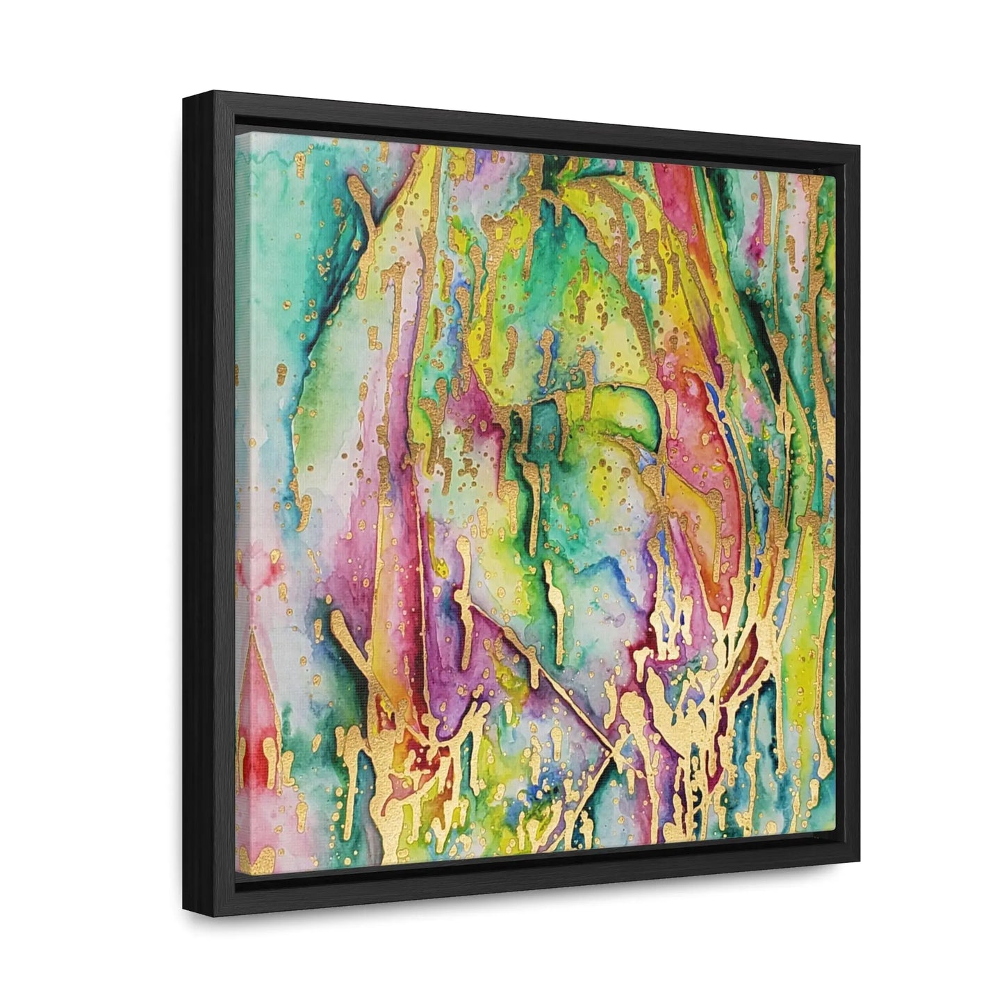 Acid Face Gallery Canvas Wraps, Square Frame