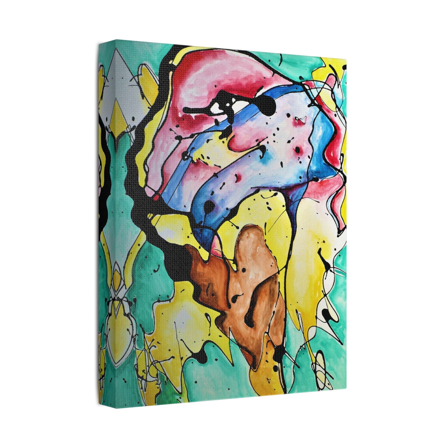 3rd Eye Sundae Satin Canvas Stretched - Kia Day Design