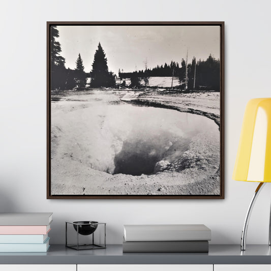 Morning Glory Pool Yellowstone Gallery Canvas Wraps, Square Frame