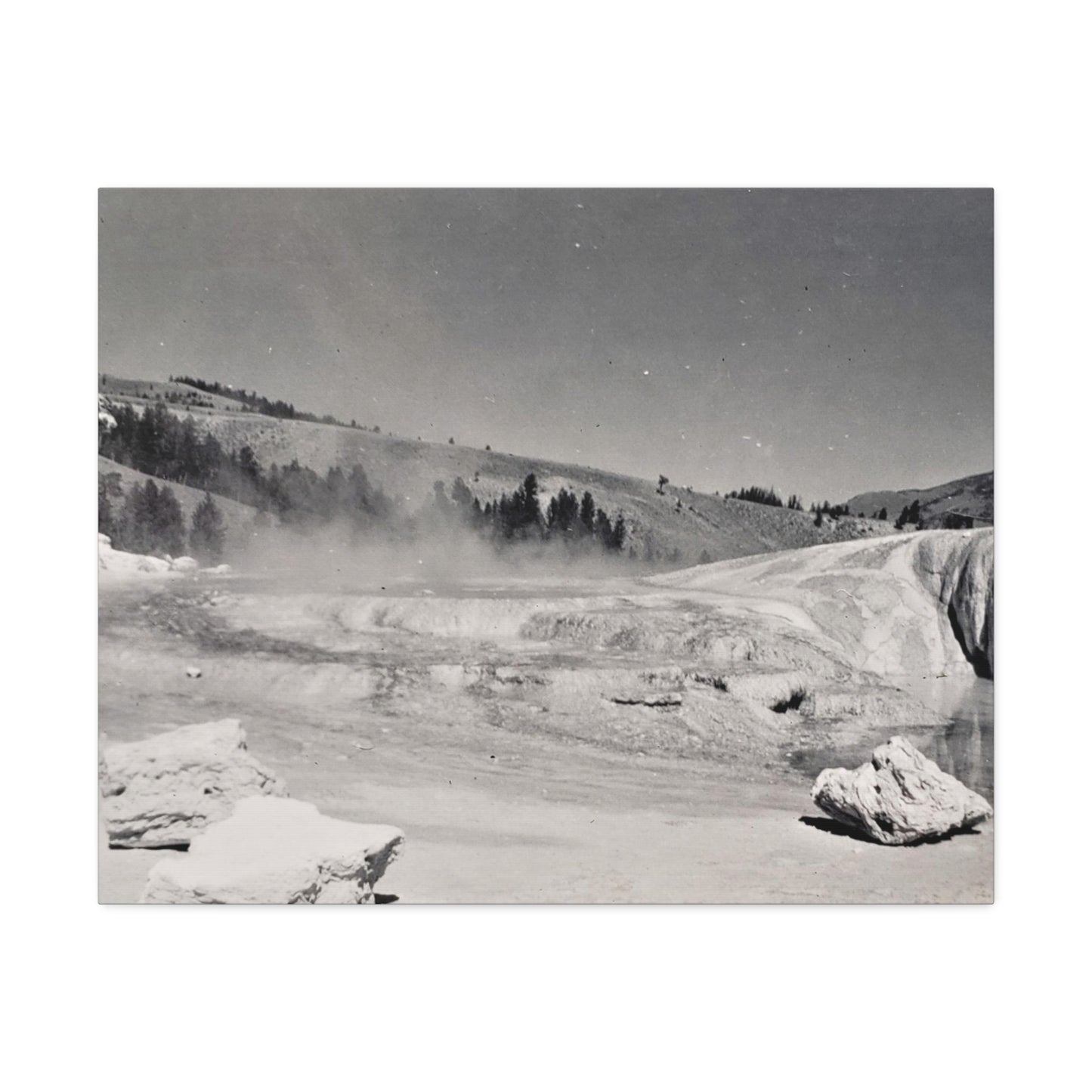 Mammoth Hot Springs Stretched Canvas