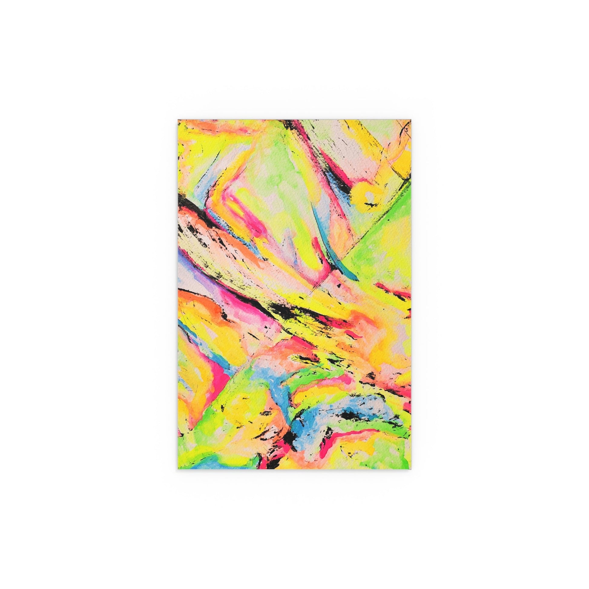 Neon Fire Silk Posters - 8" x 12" (Vertical) Semi Glossy - Poster