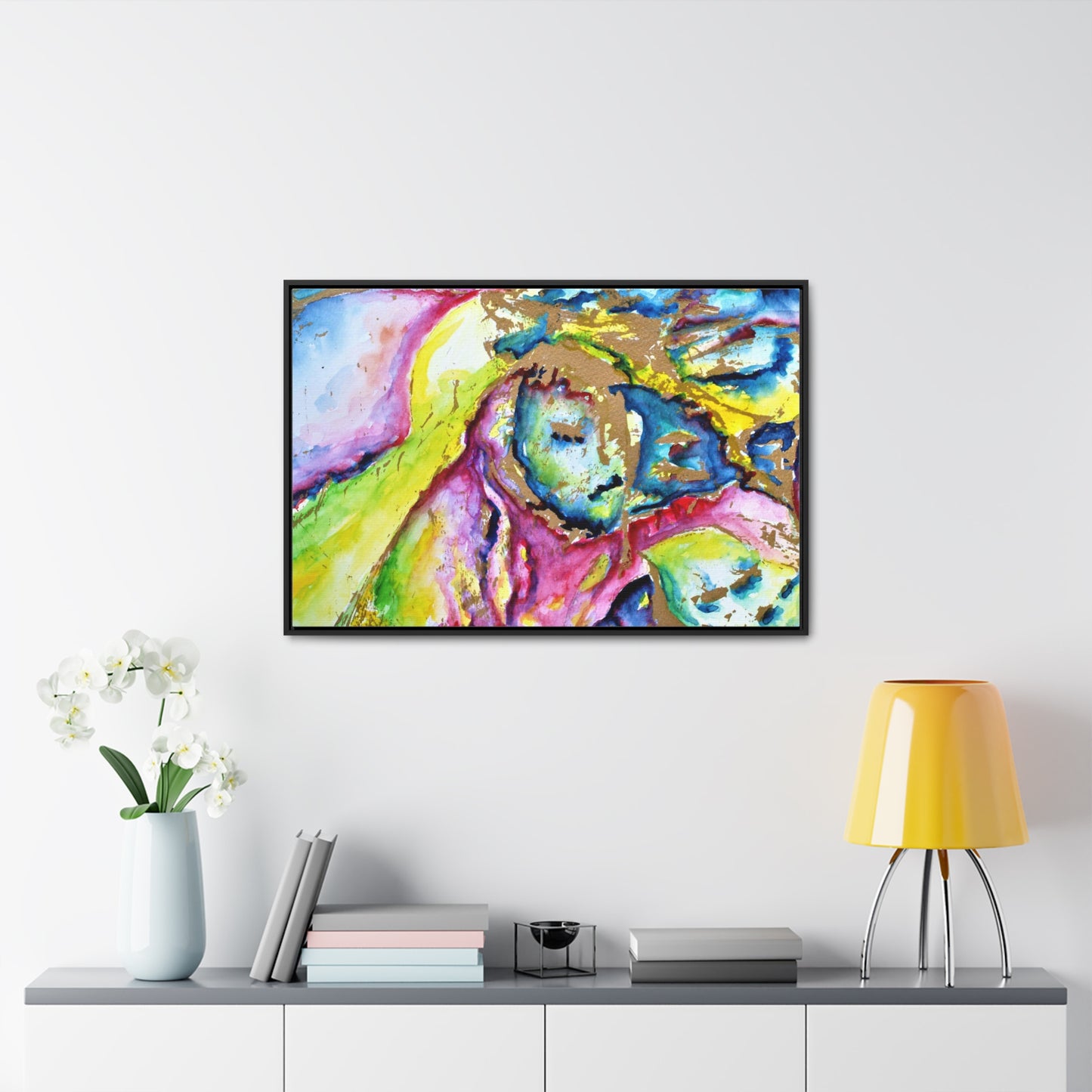 Mother's Face Gallery Canvas Wraps, Horizontal Frame