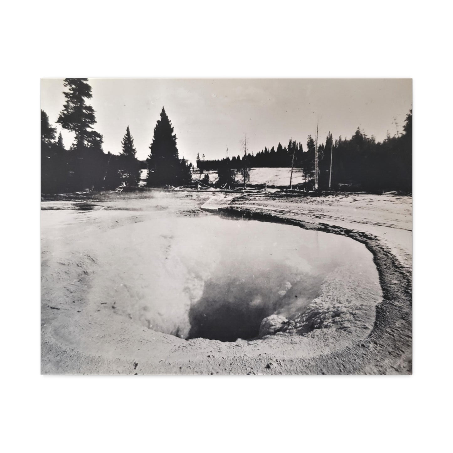 Morning Glory Pool Yellowstone Stretched Canvas