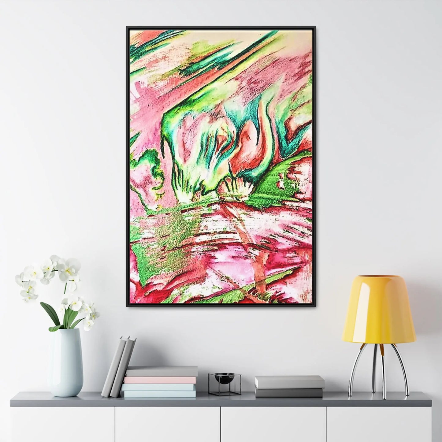 Pink Forest Gallery Canvas Wraps, Vertical Frame