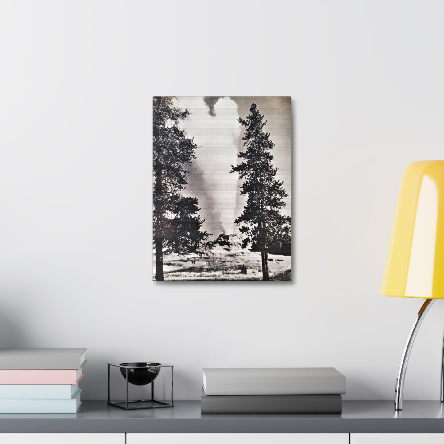 Castle Geyser Yellowstone Stretched Canvas