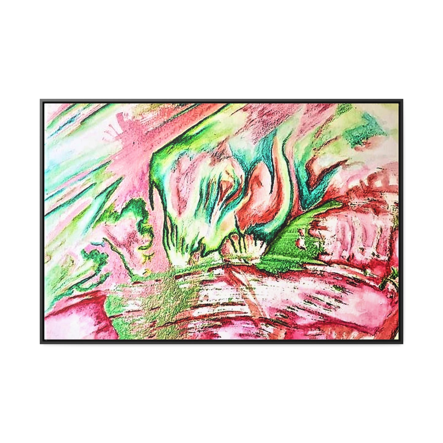 Pink Forest Gallery Canvas Wraps, Horizontal Frame