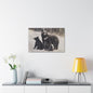 Yellowstone Black Bears Canvas Gallery Wraps 30" x 20" 1.25"