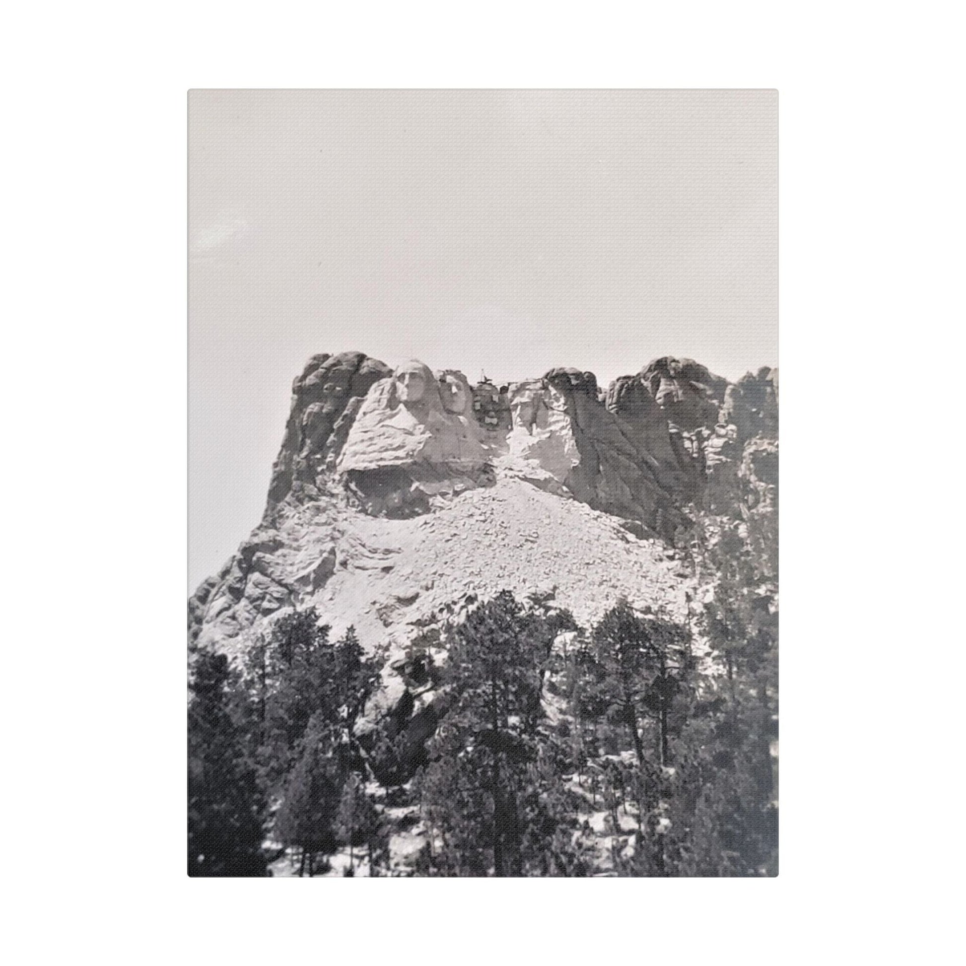 Black Hills Mount Rushmore Satin Canvas Stretched