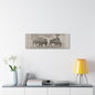 Buffalo at Redwood Falls Canvas Gallery Wraps 36″ x 12″ 1.25"