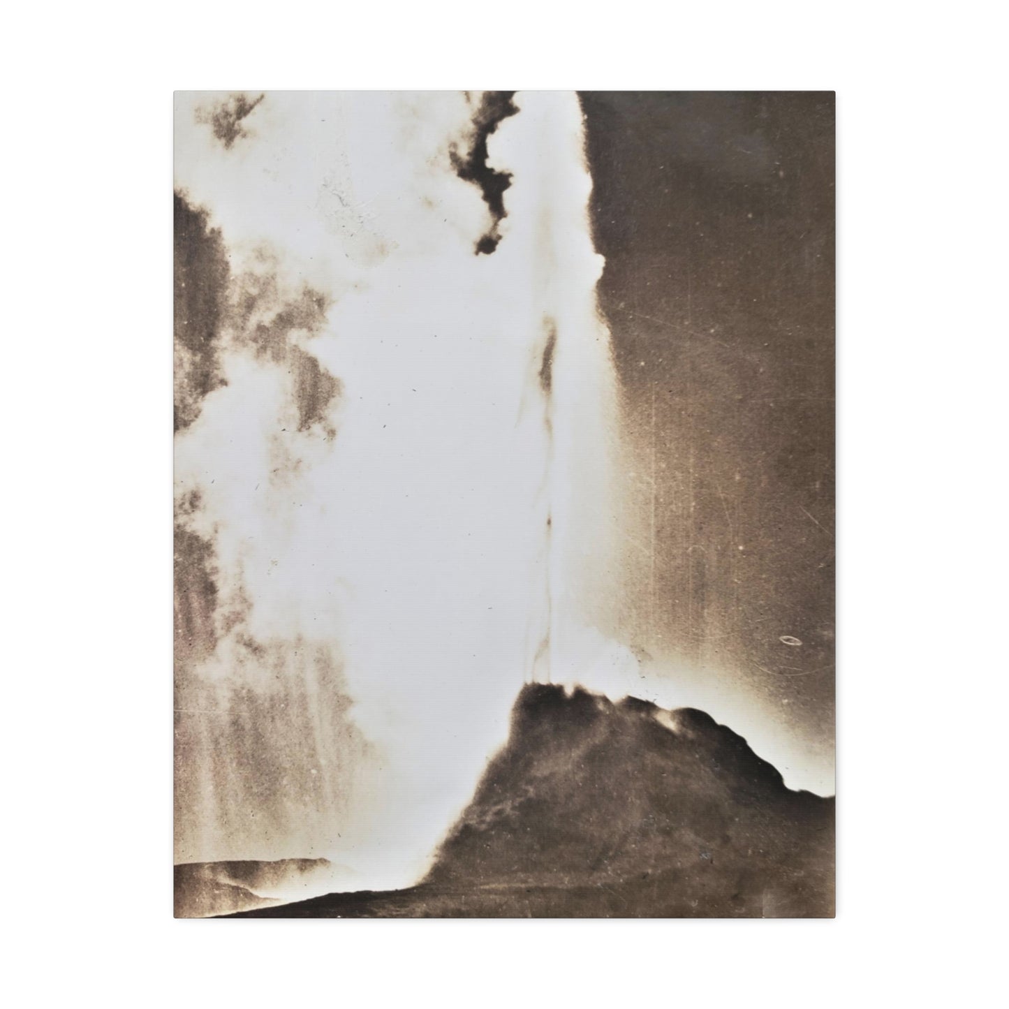 White Dome Geyser Yellowstone Stretched Canvas