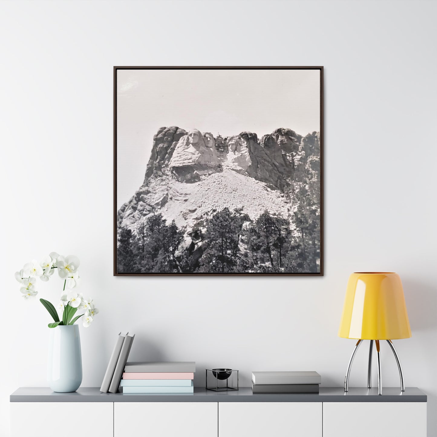 Black Hills Mount Rushmore Gallery Canvas Wraps, Square Frame